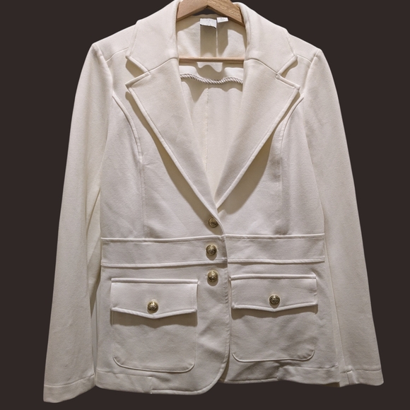 Joie Jackets & Blazers - Joie White Blazer with Gold Buttons